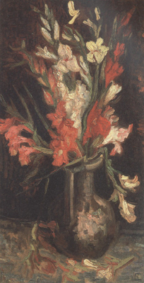 Vase with Red Gladioli (nn04)